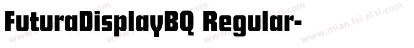 FuturaDisplayBQ Regular字体转换